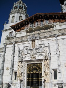 Front of main house at Hearst Castle