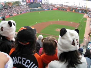 Friends watching the game