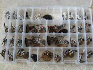 Storage for Grey Knight miniatures