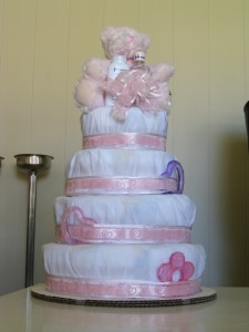 It's a diaper cake!