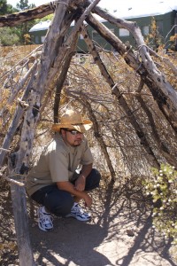 Paiute hut at Clark County Heritage Museum